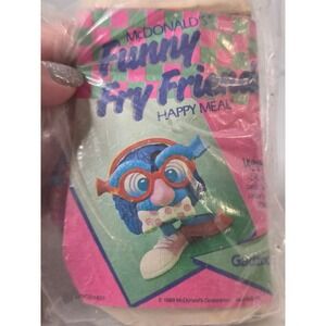 Vintage 1989 McDonalds Funny Fry Friends Happy Meal Toy Gadzoo Sealed New